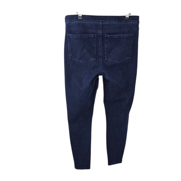 SPANX Jeanish Ankle Leggings, Denim Look, Stretch, Blue, Pull On, Size XL - Picture 3 of 8